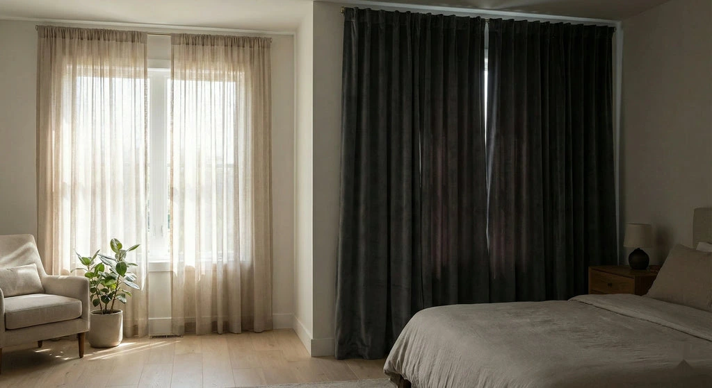 Rèm cửa phòng ngủ giúp tăng chất lượng giấc ngủ