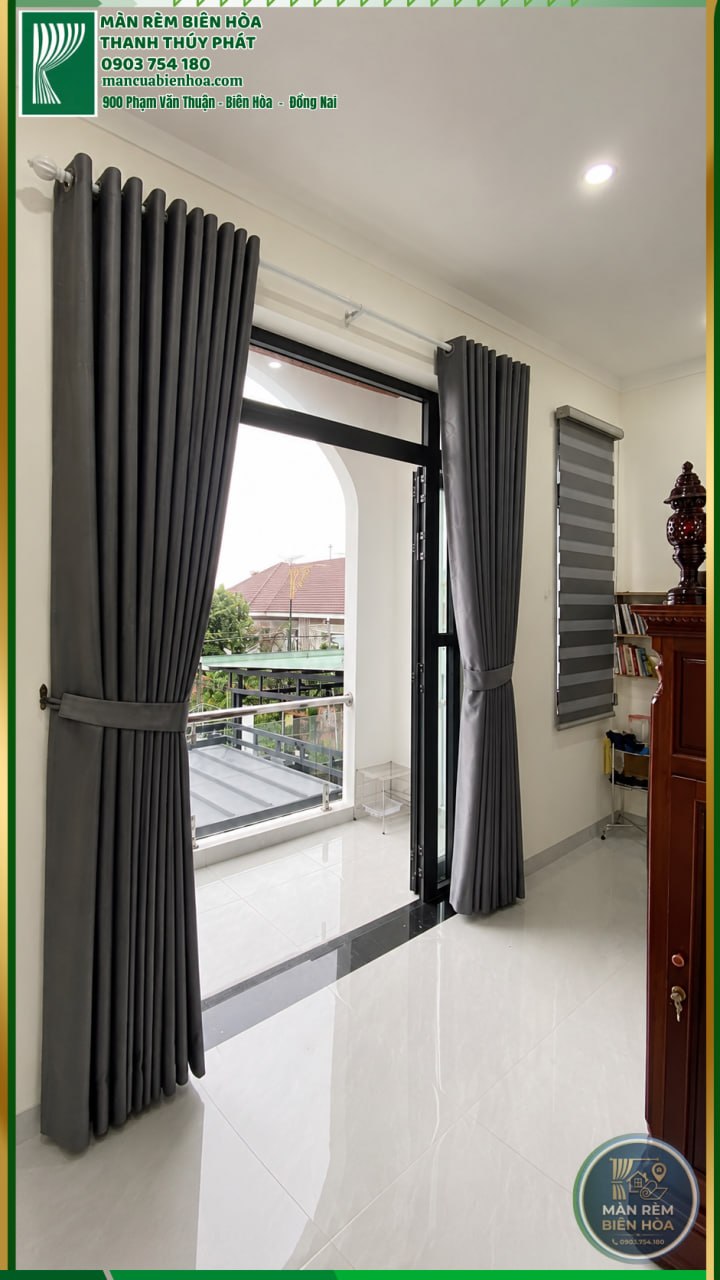 Rèm Vải Cao Cấp Biên Hòa Đồng Nai Lắp Đặt Tại Nhà Đẹp - Hình 1